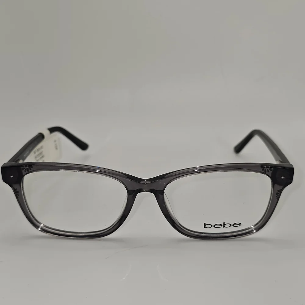 Bebe BB 4163 Grey Crystal Eyeglass Frames 55 17‎ 135